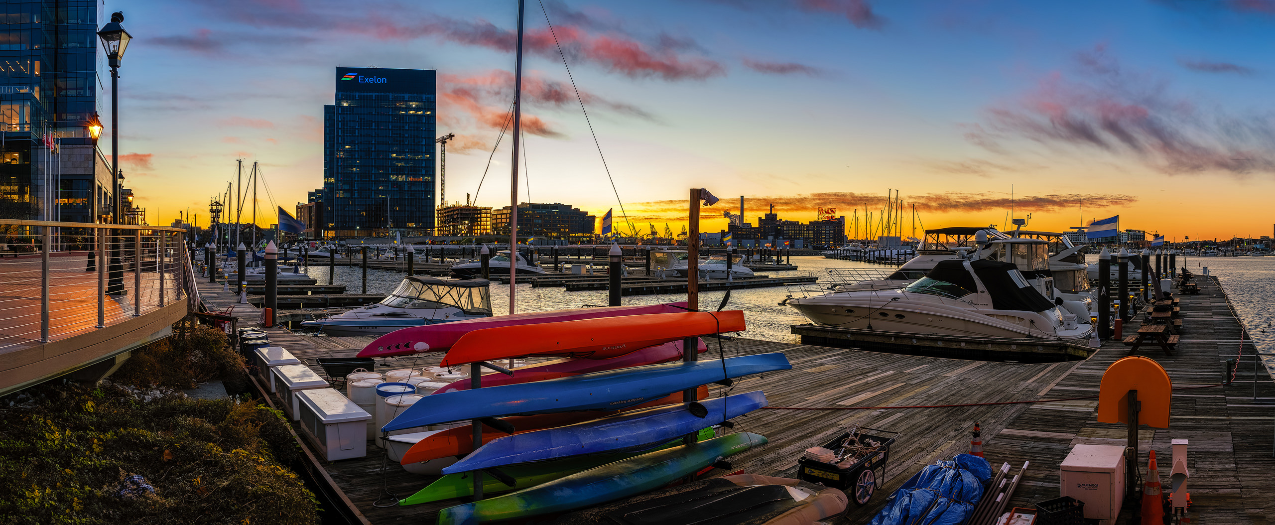 Sunrise at Baltimore's Inner Harbor