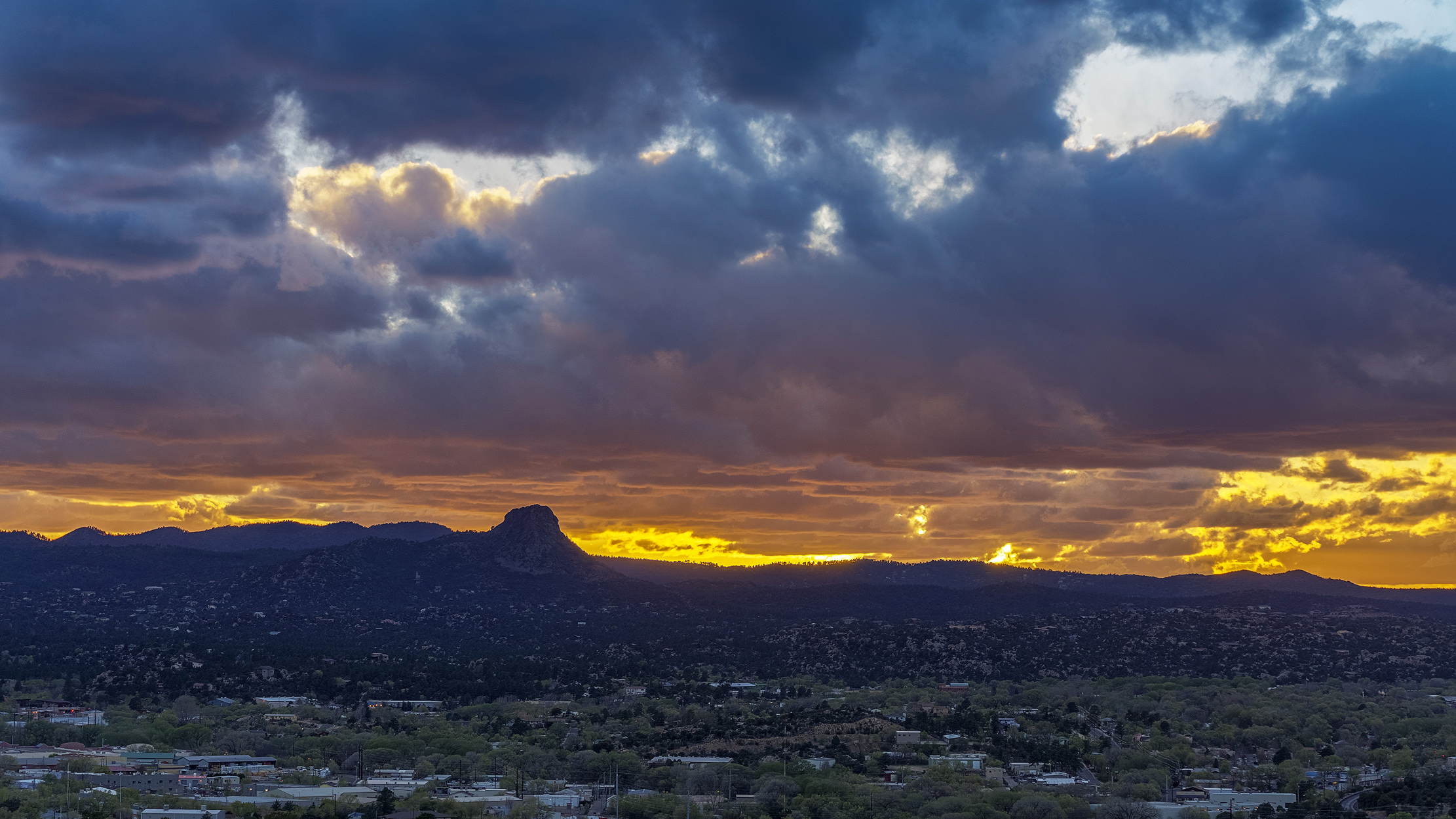 thumb butte at sunset