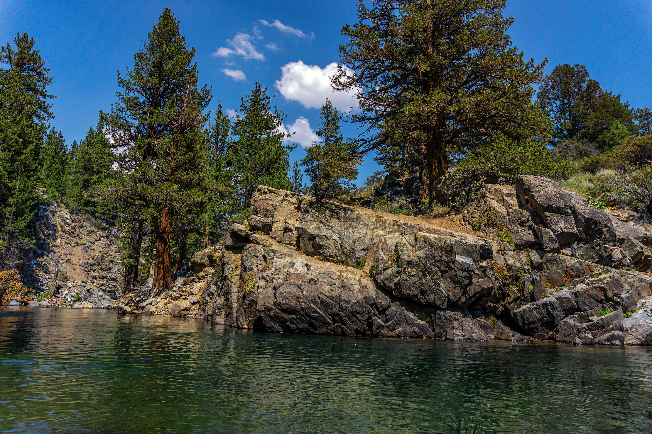 swimming hole - leavitt meadows campground