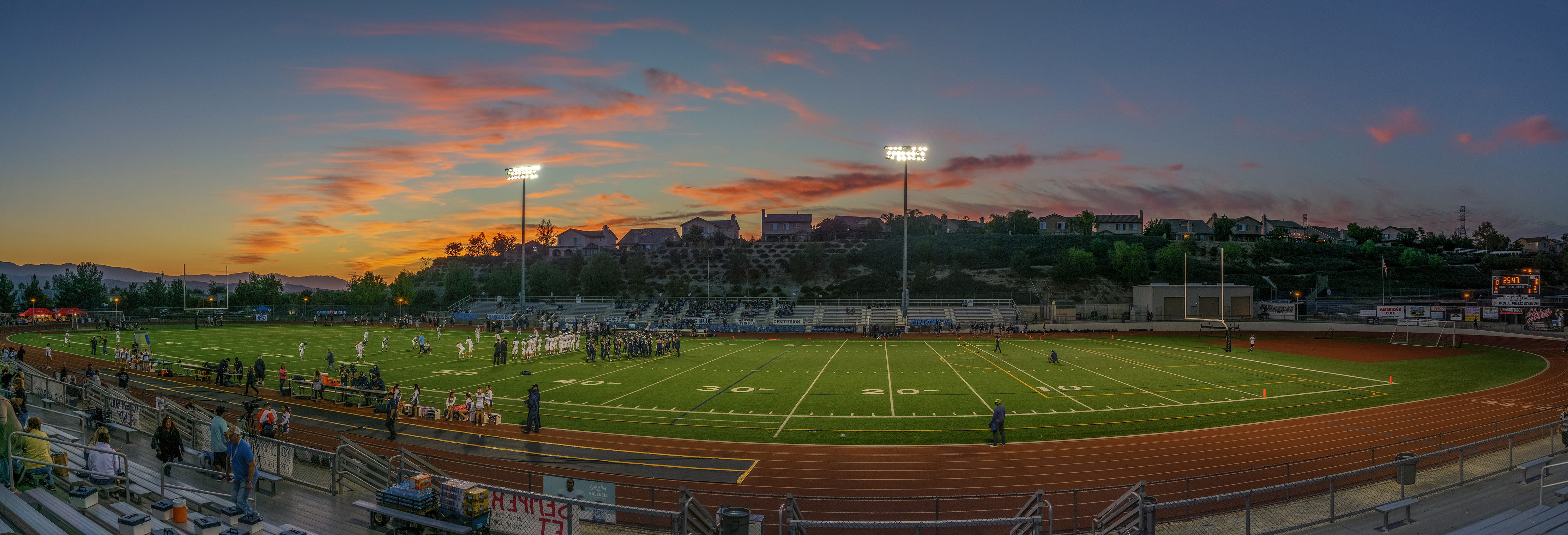 sunset and saugus football