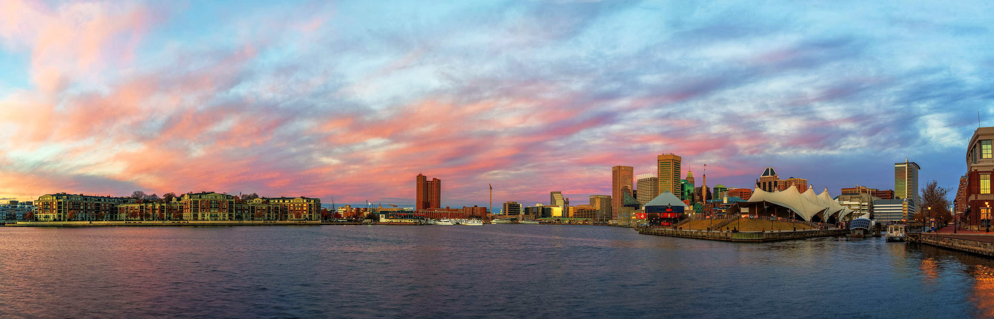Sunrise At Baltimore's Inner Harbor