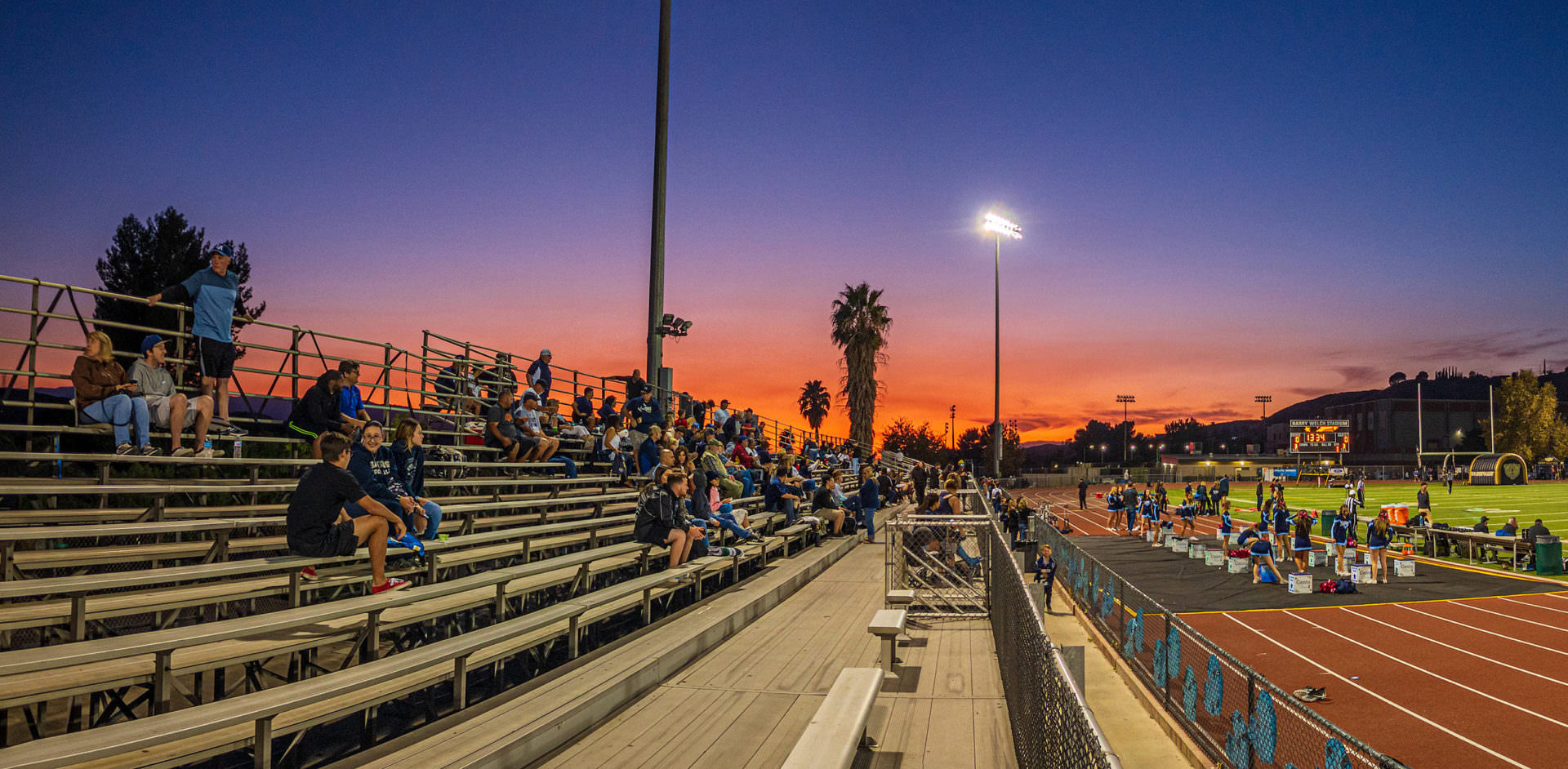 High School Football Sunset