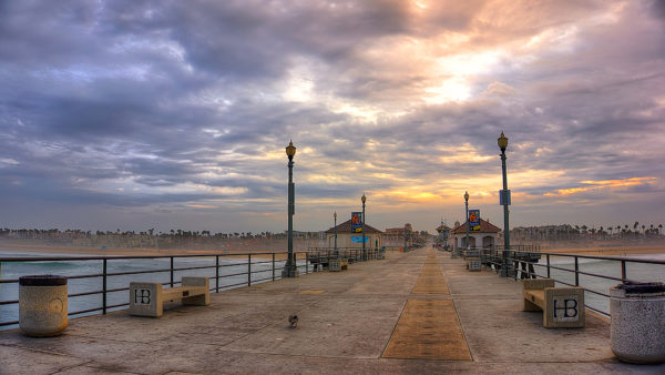 Huntington Beach Pier at sunrise