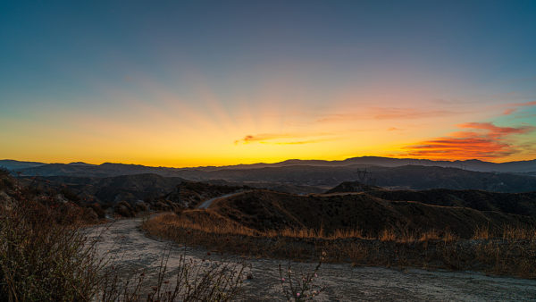 Sunrise in the Haskell Canyon Open Space