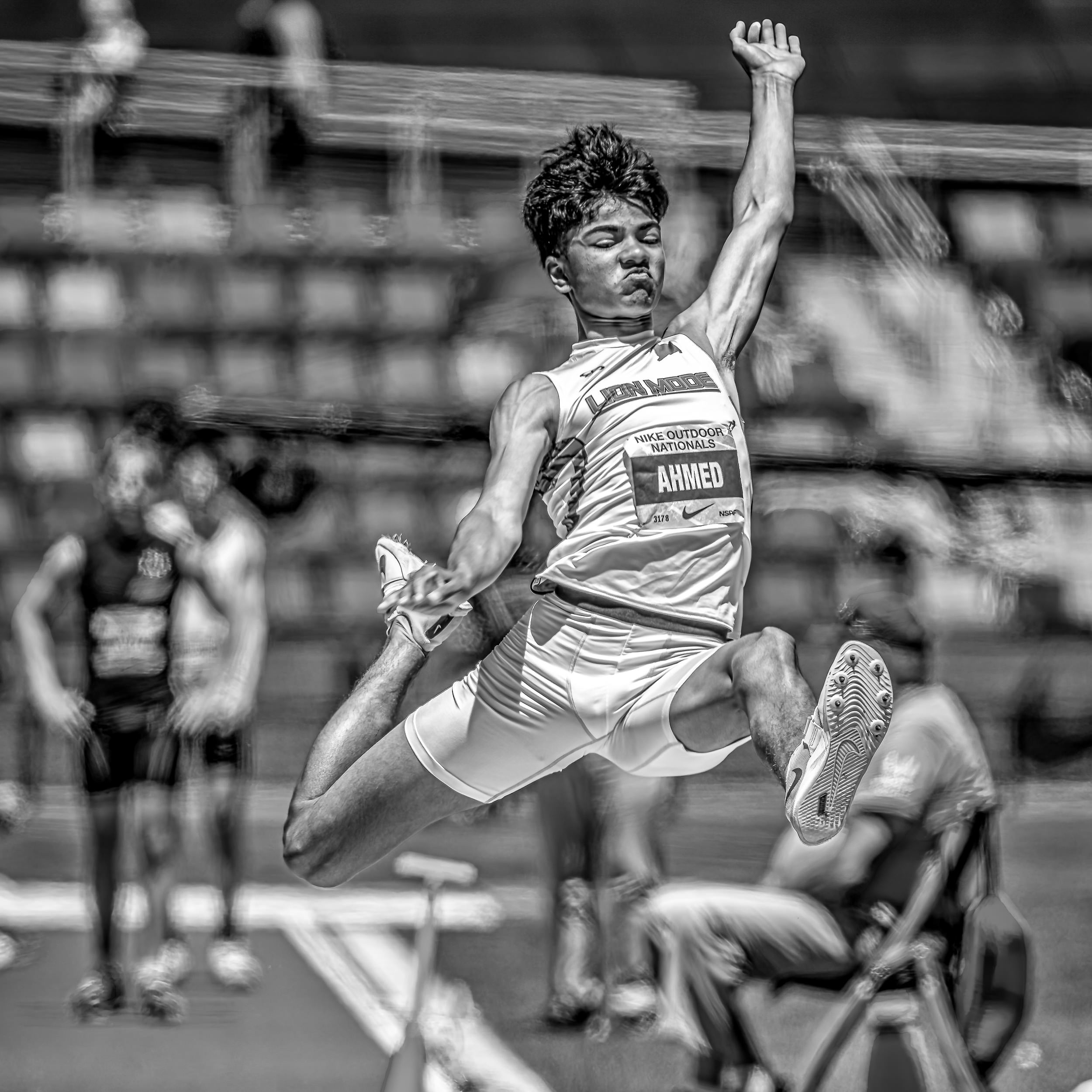 2024 Nike Outdoor Nationals Track And Field Championships In Black and White