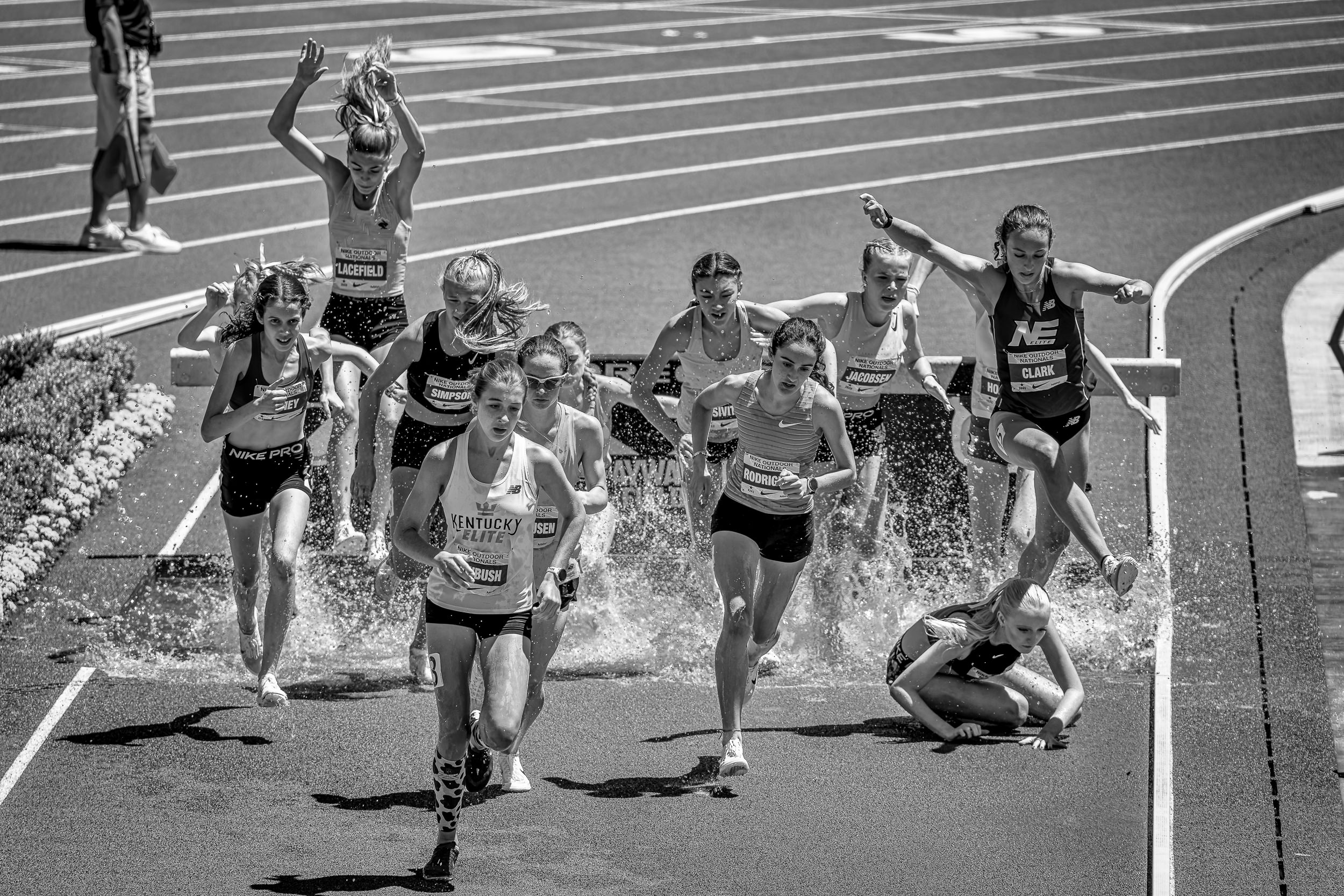 2024 Nike Outdoor Nationals Track And Field Championships In Black and White