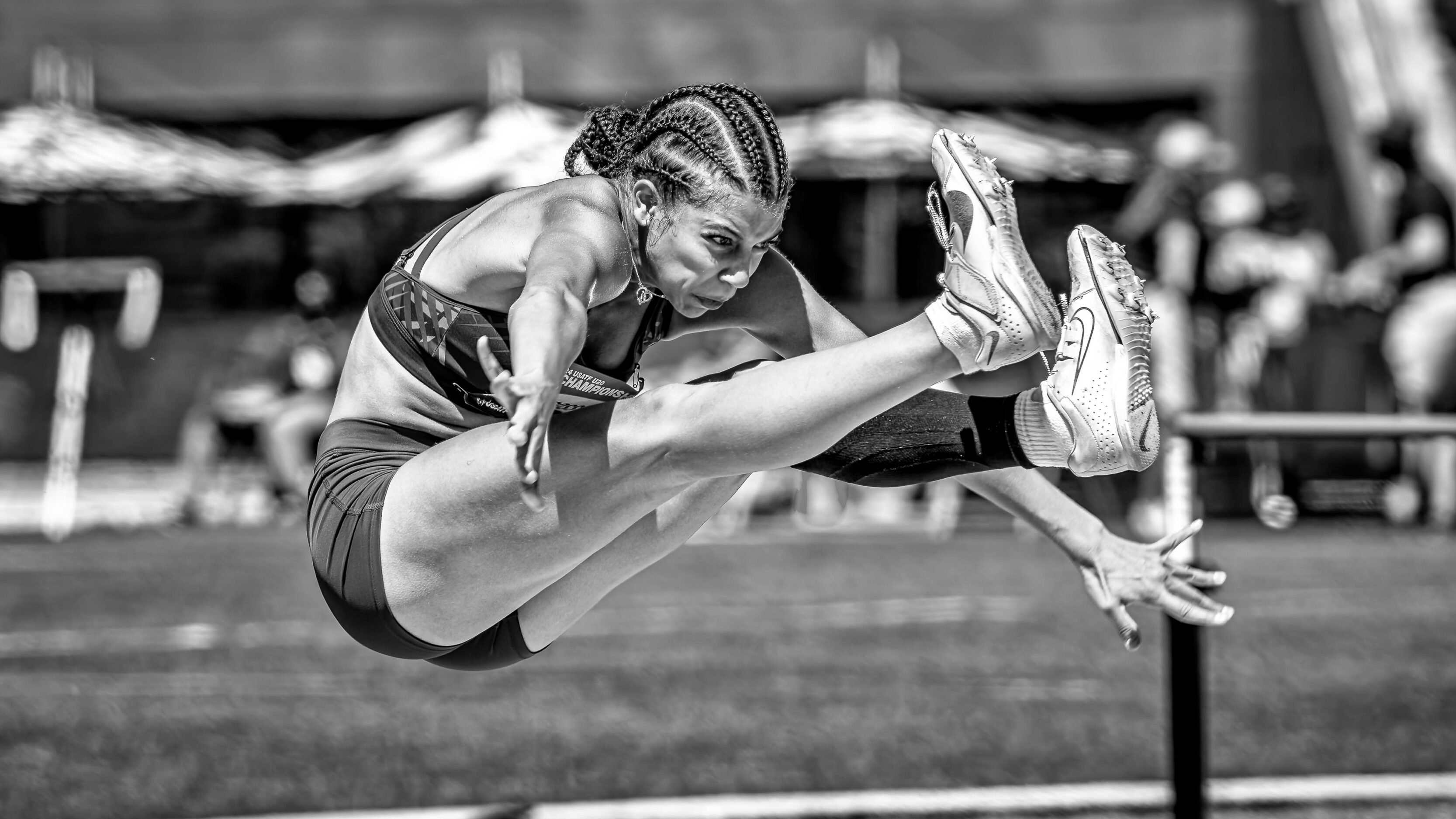 2024 Nike Outdoor Nationals Track And Field Championships In Black and White