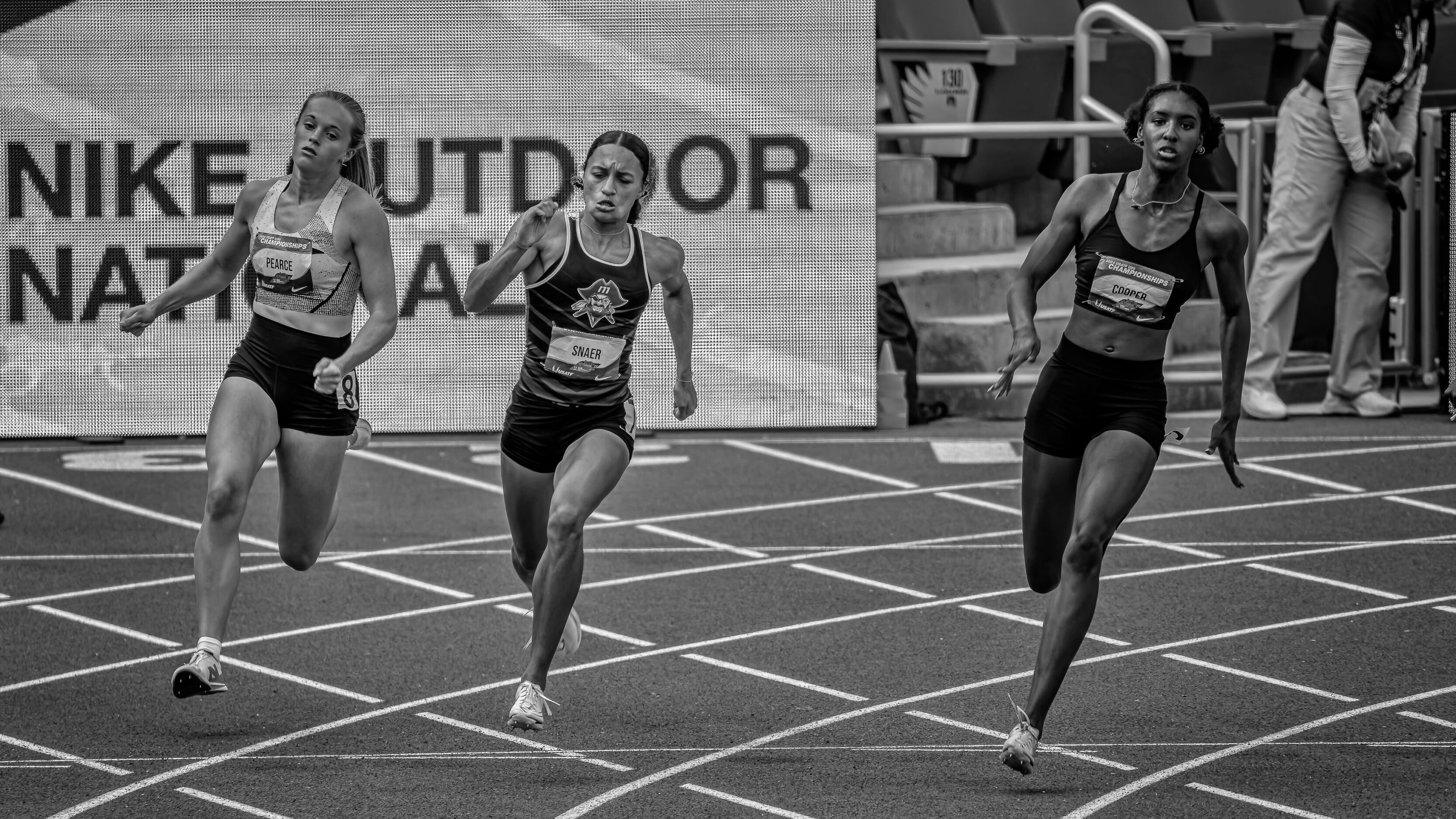 2024 Nike Outdoor Nationals Track And Field Championships In Black and White