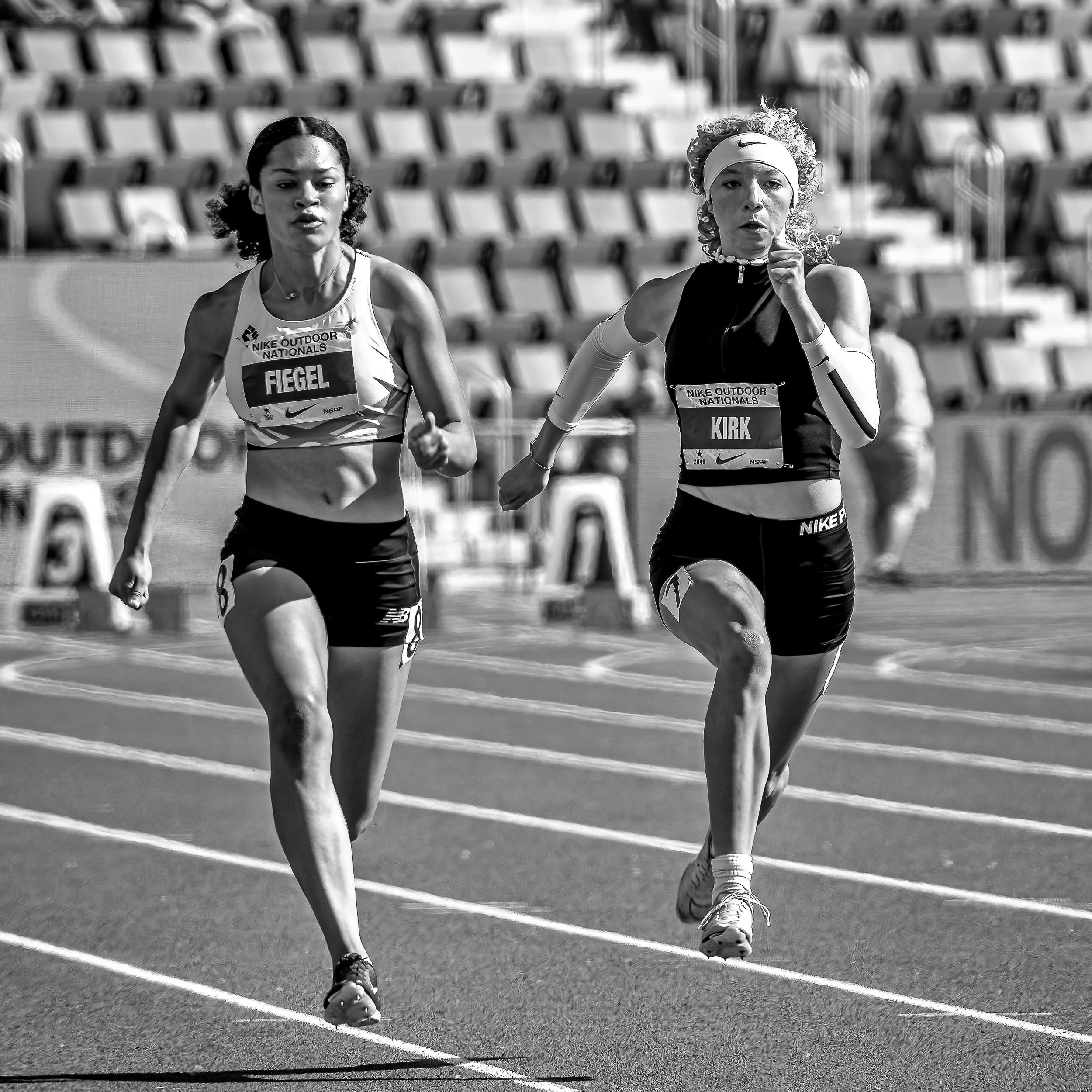 2024 Nike Outdoor Nationals Track And Field Championships In Black and White