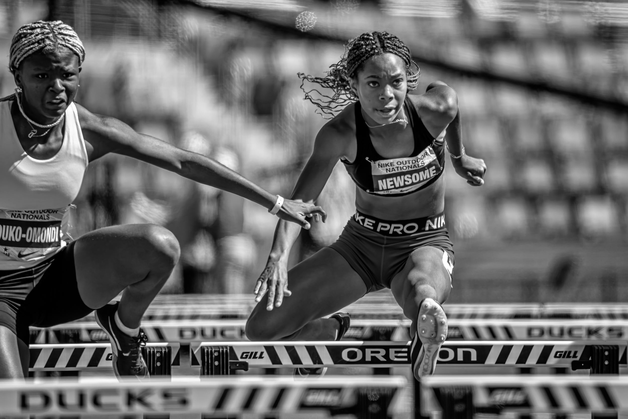 2024 Nike Outdoor Nationals Track And Field Championships In Black and White