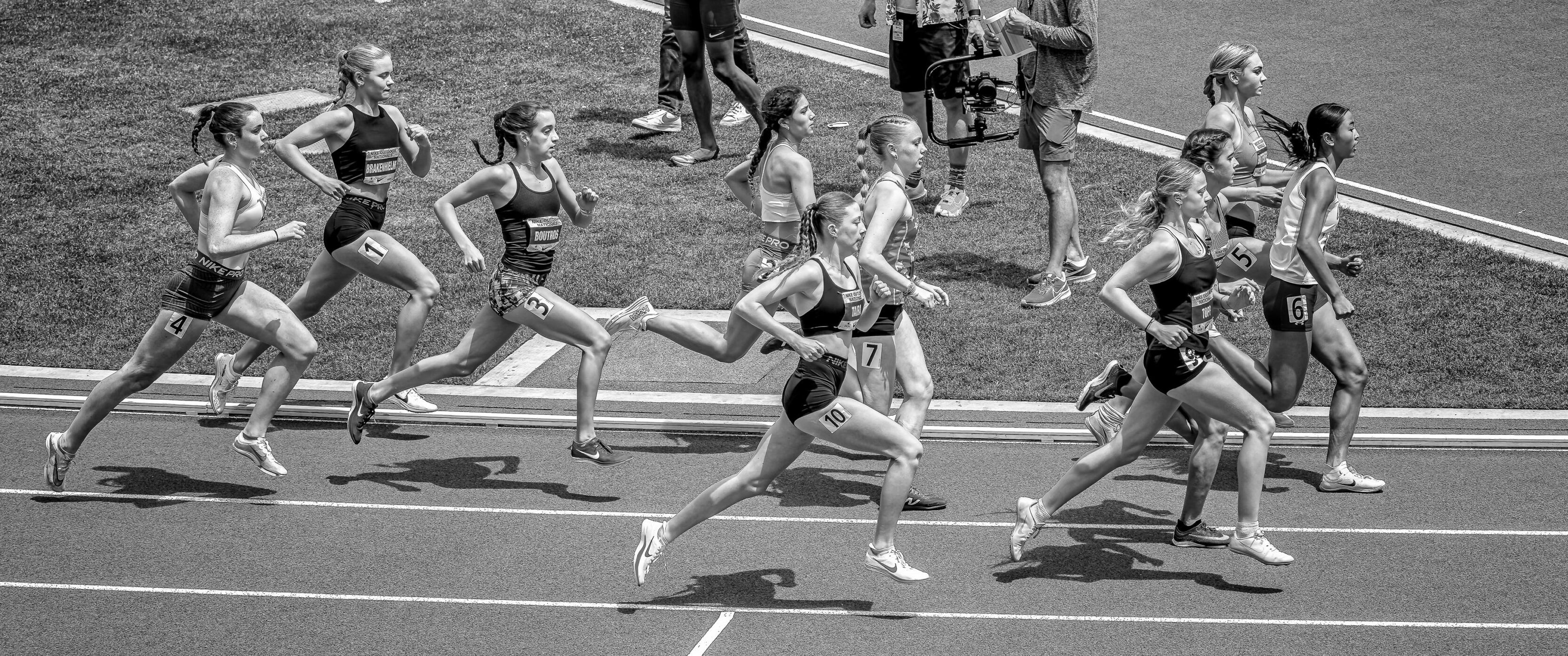 2024 Nike Outdoor Nationals Track And Field Championships In Black and White