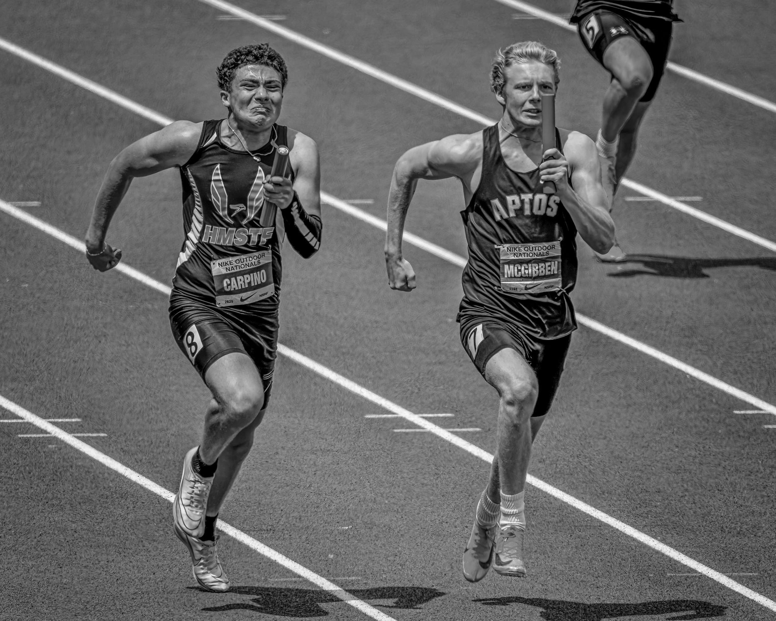 2024 Nike Outdoor Nationals Track And Field Championships In Black and White