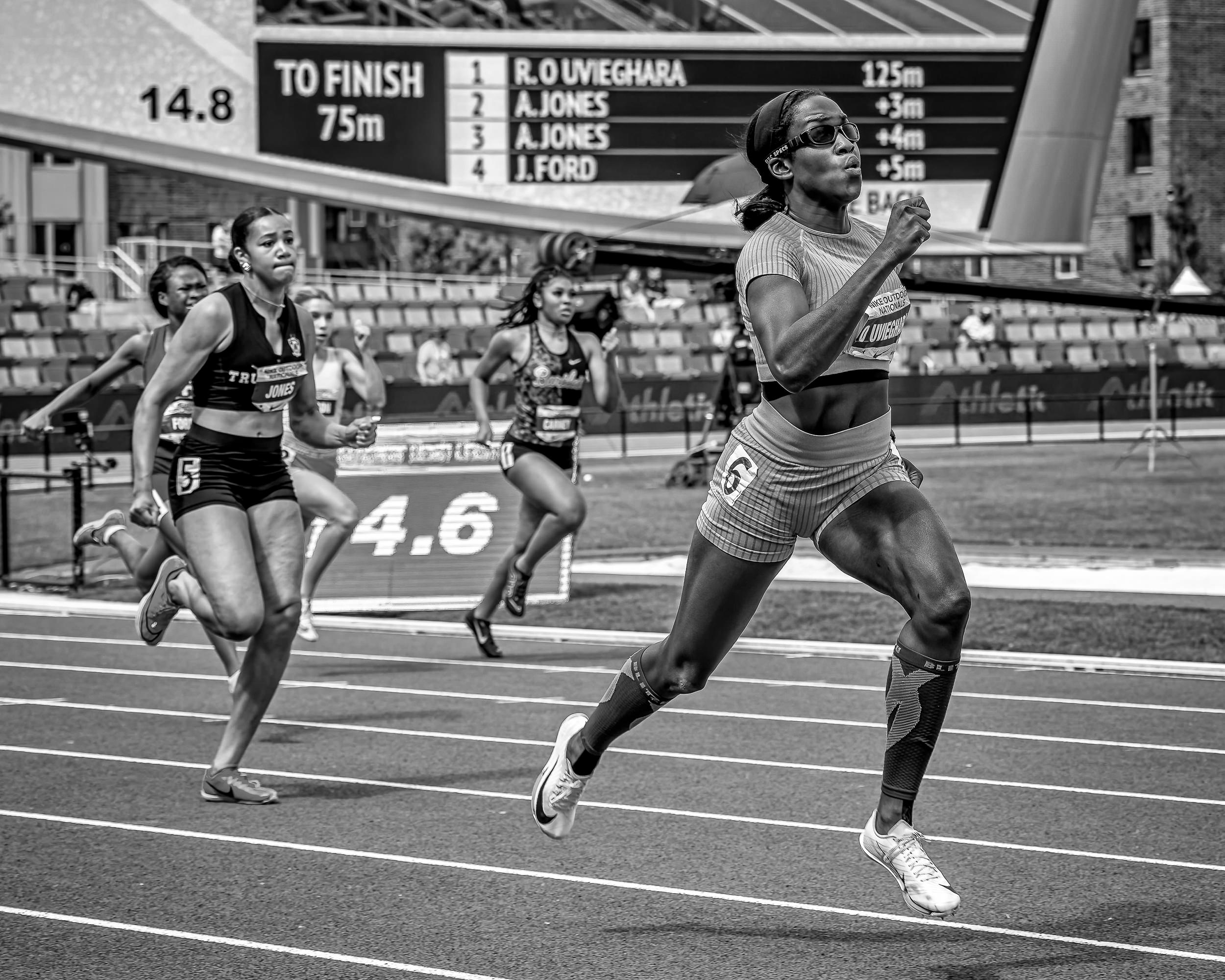 2024 Nike Outdoor Nationals Track And Field Championships In Black and White