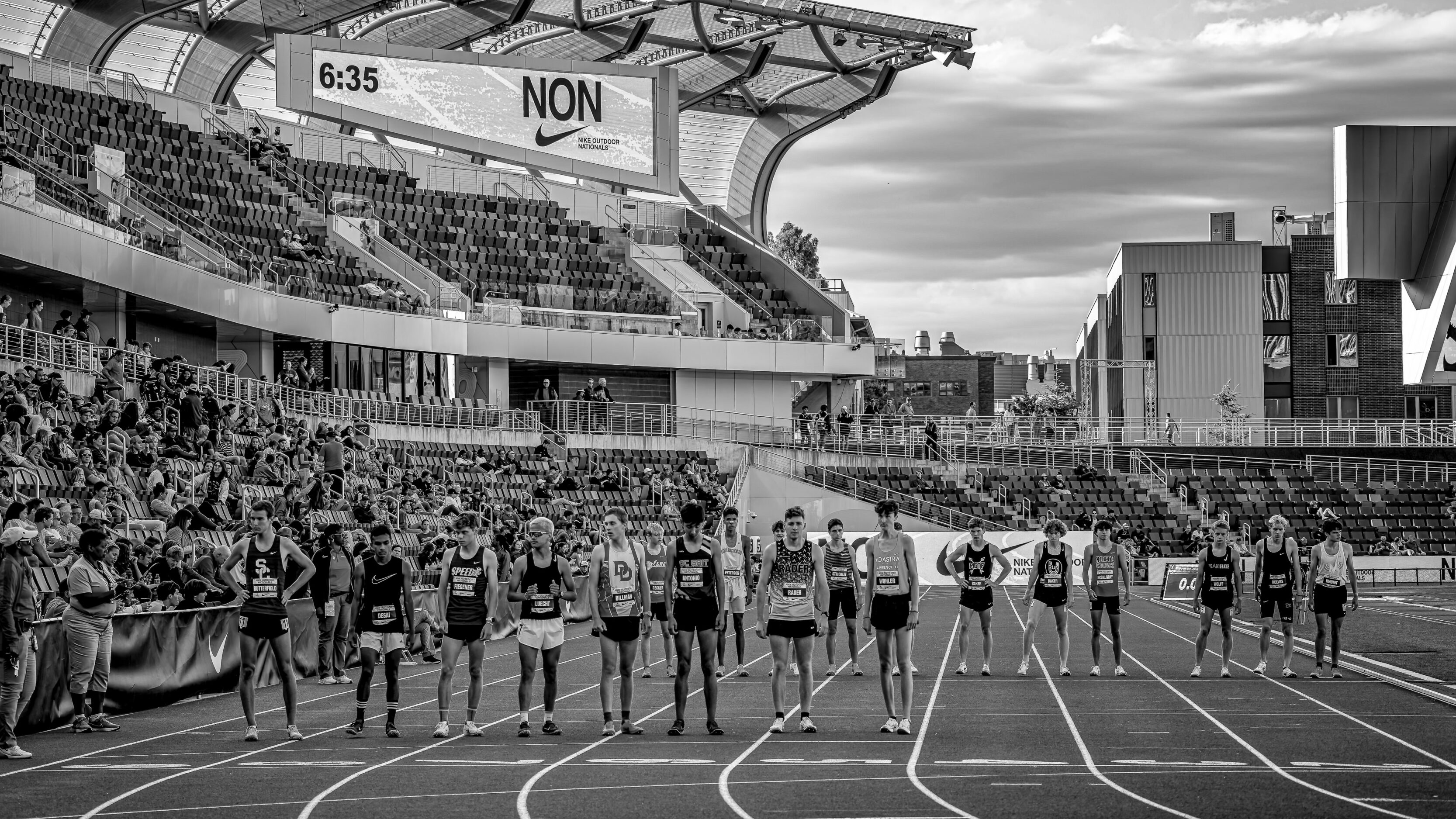 2024 Nike Outdoor Nationals Track And Field Championships In Black and White