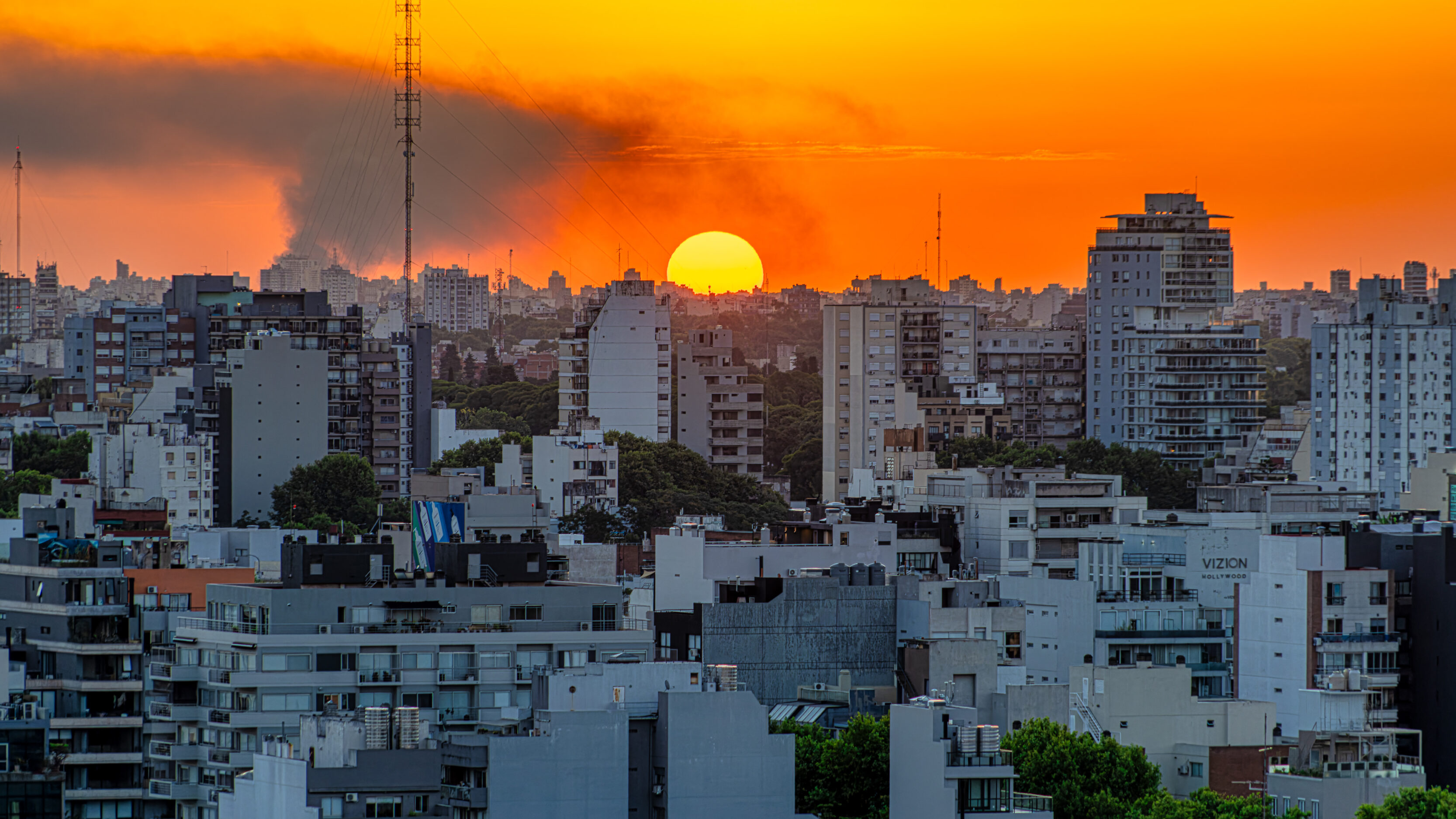 Sunset in Buenos Aires