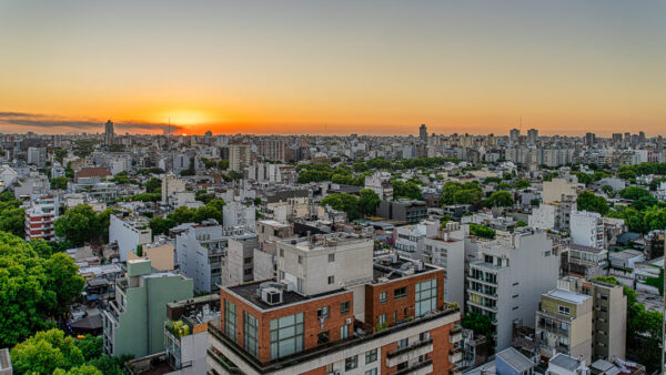 Sunset in Buenos Aires