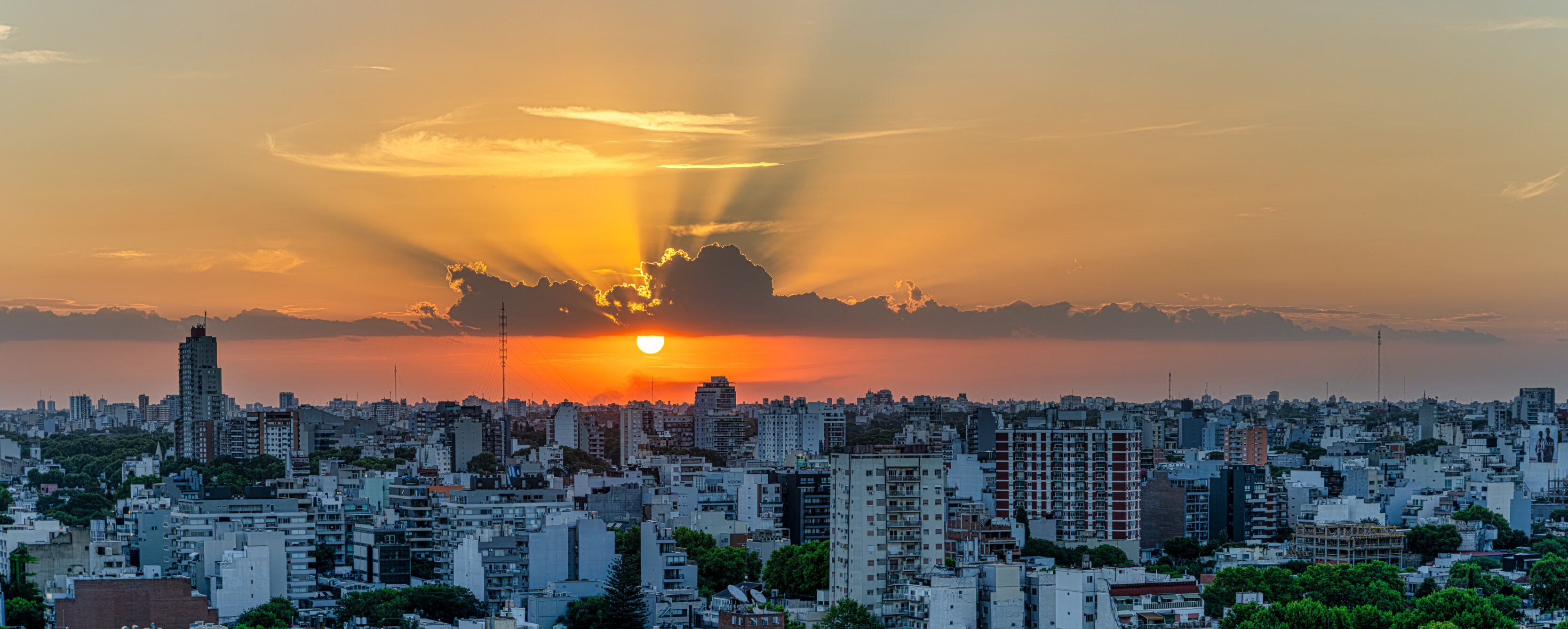 Sunset in Buenos Aires