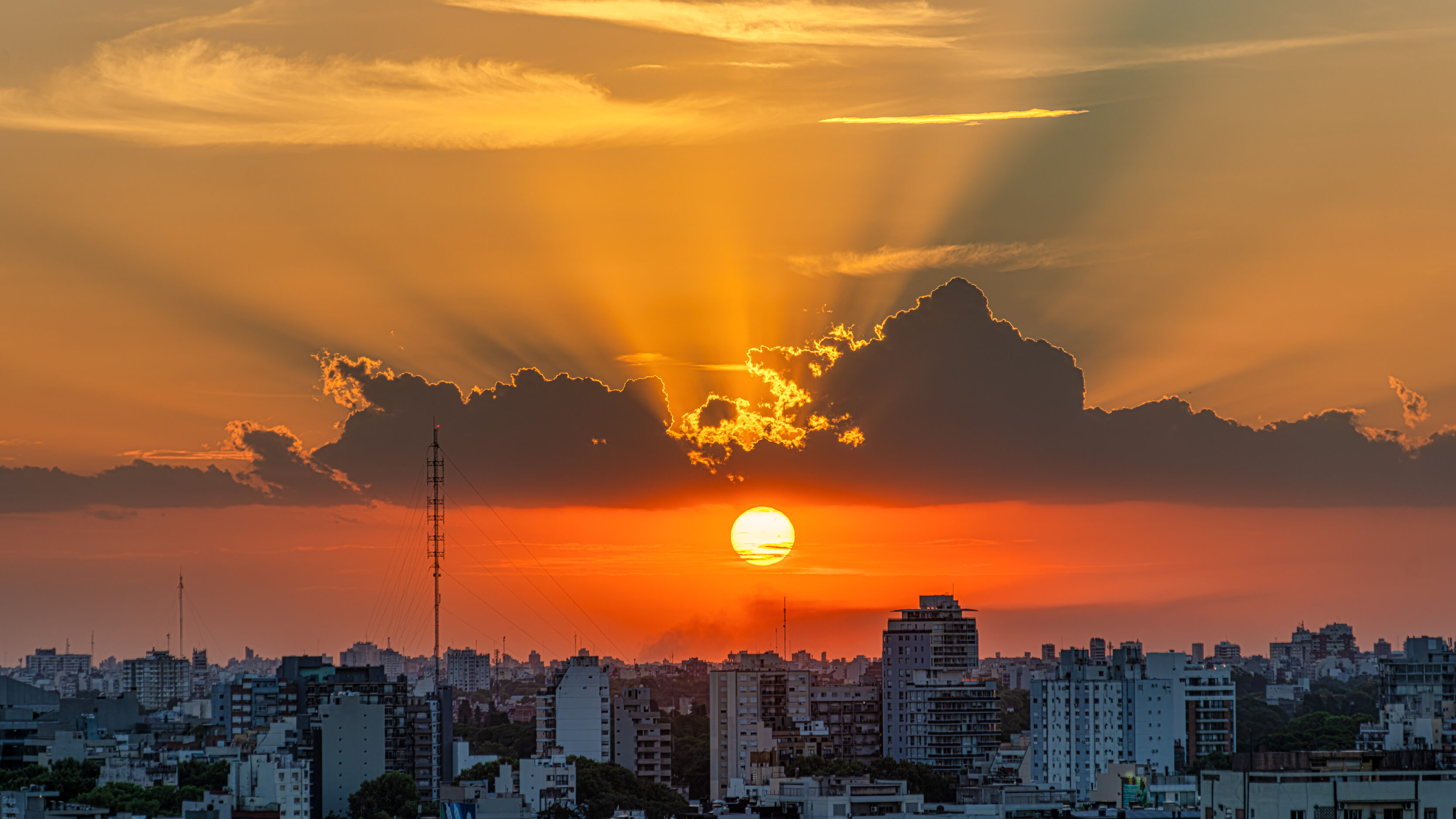 Sunset in Buenos Aires