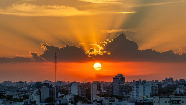 Sunset in Buenos Aires