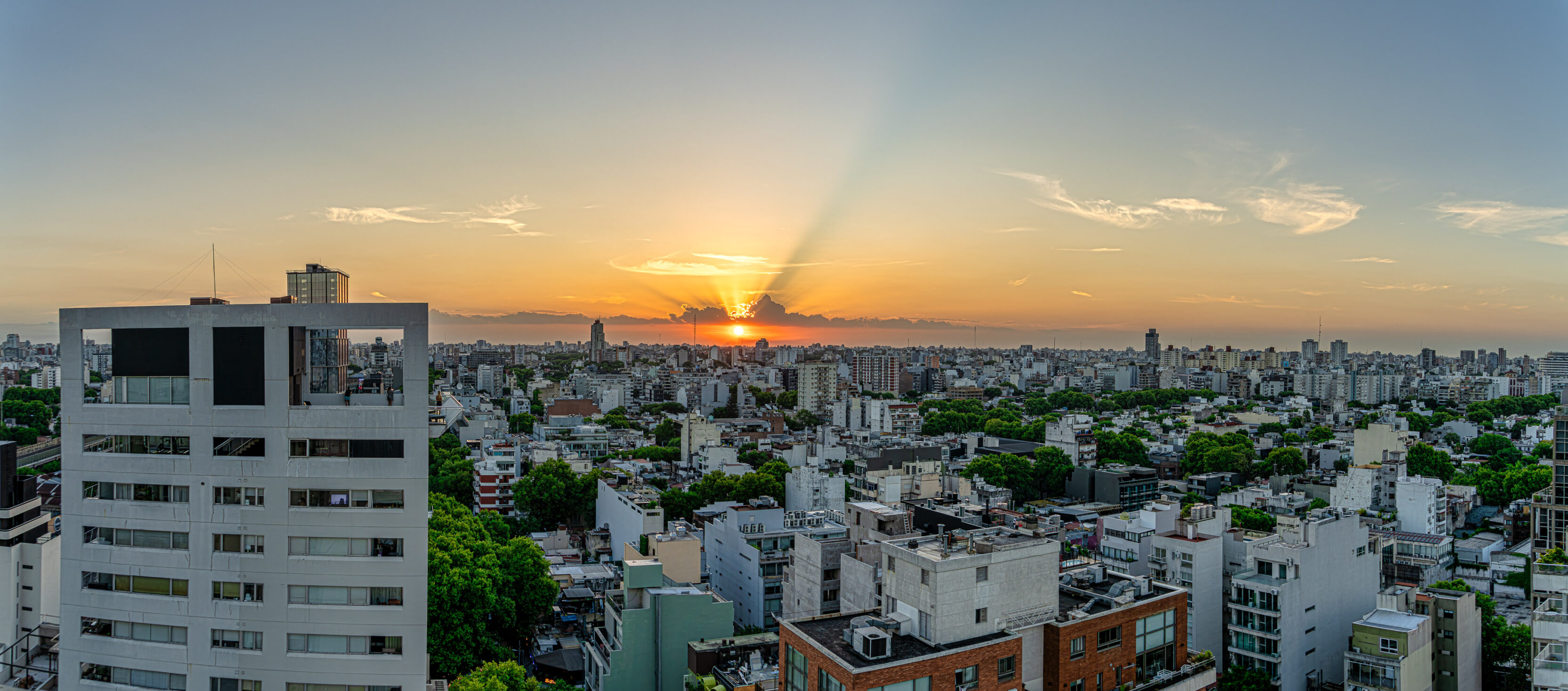 Sunset in Buenos Aires