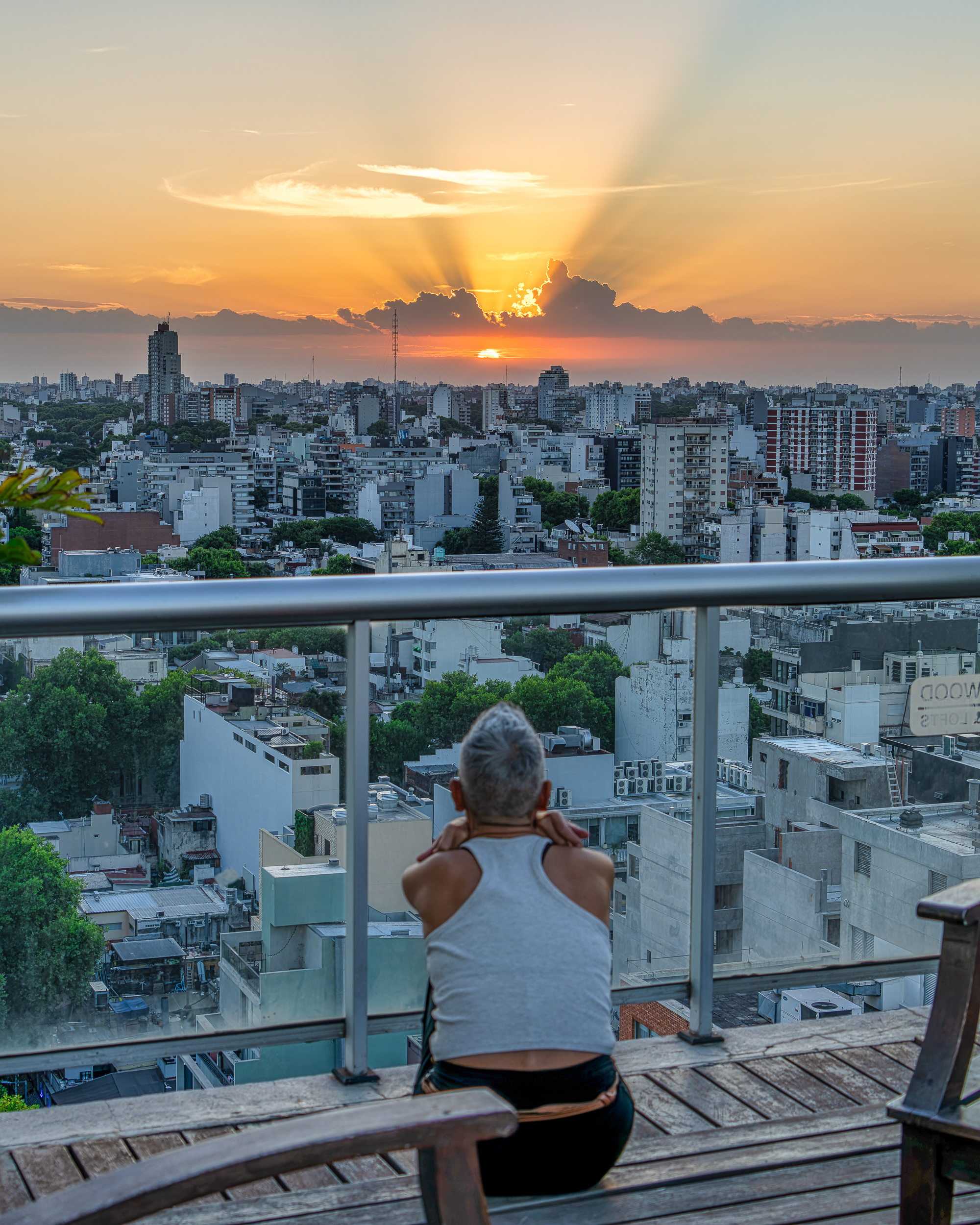 Sunset in Buenos Aires