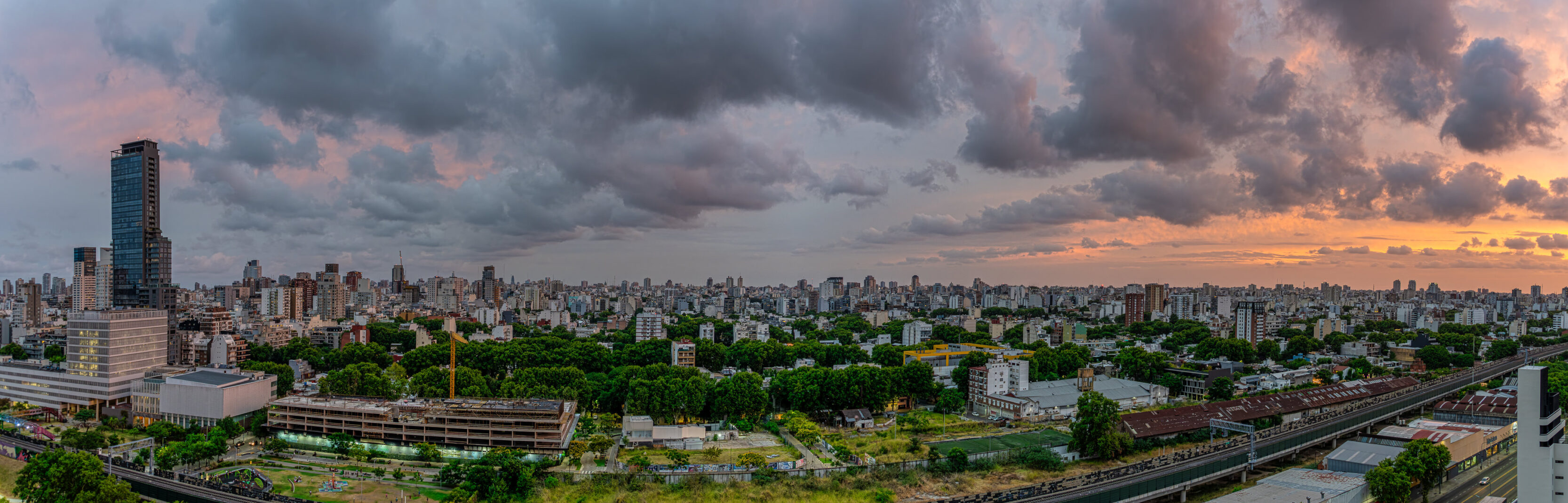 A Dramatic Sunset in Buenos Aires