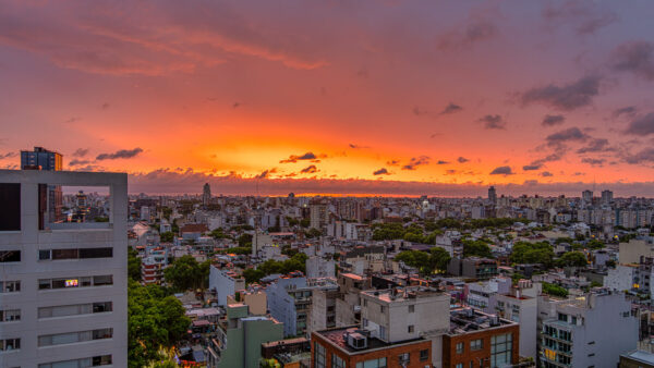 Sunset in Buenos Aires