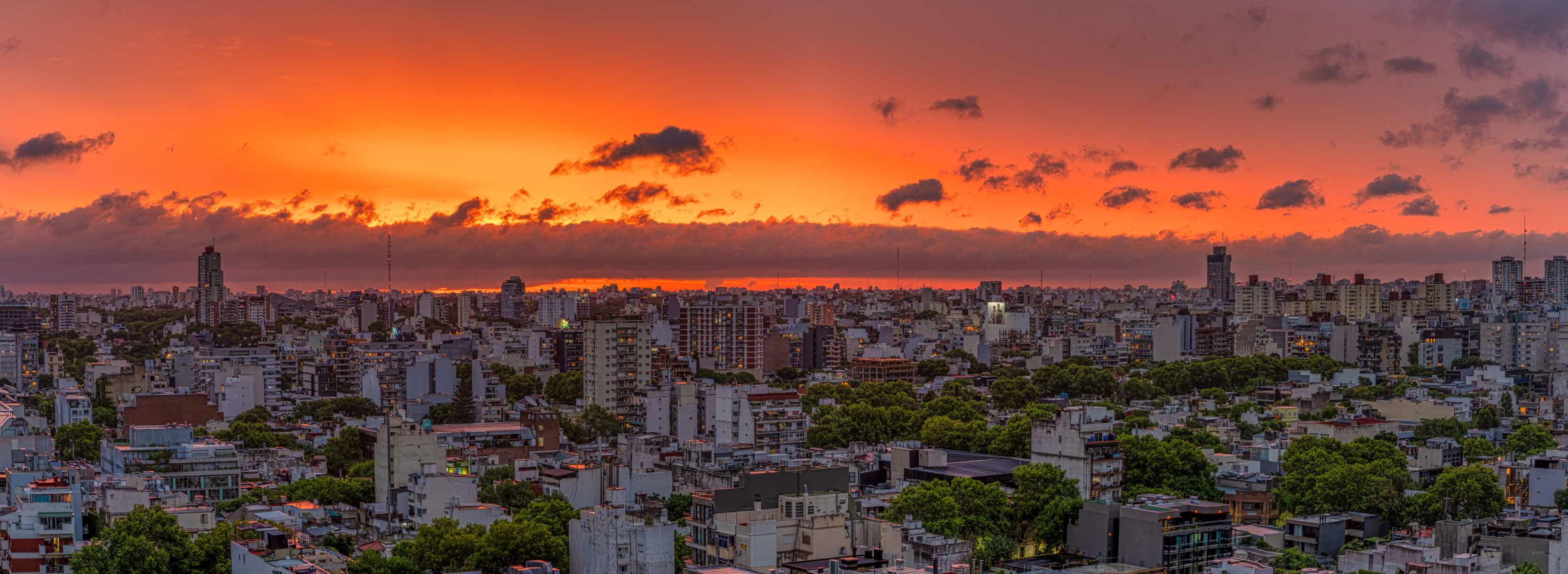 Sunset in Buenos Aires