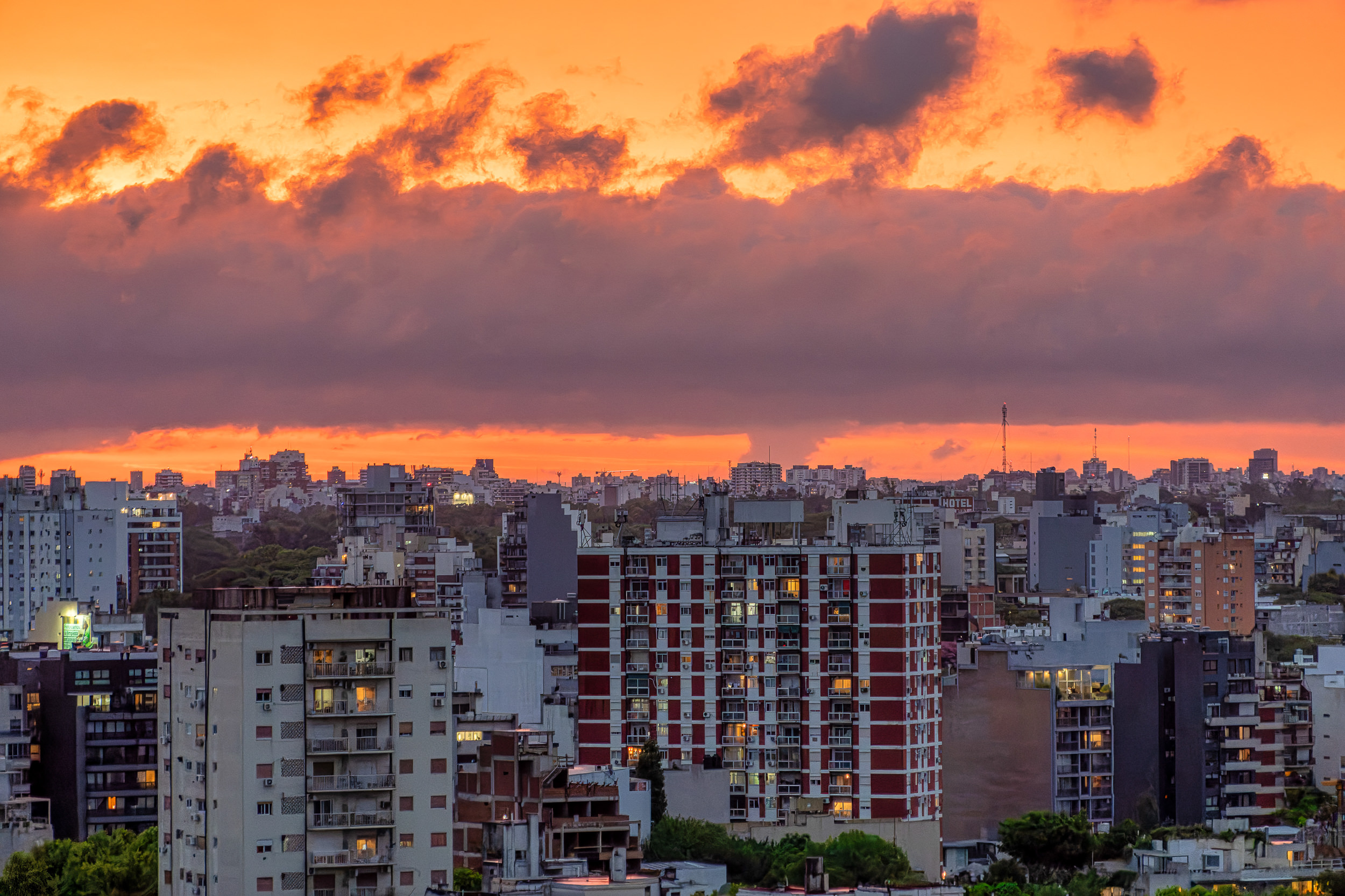 Sunset in Buenos Aires