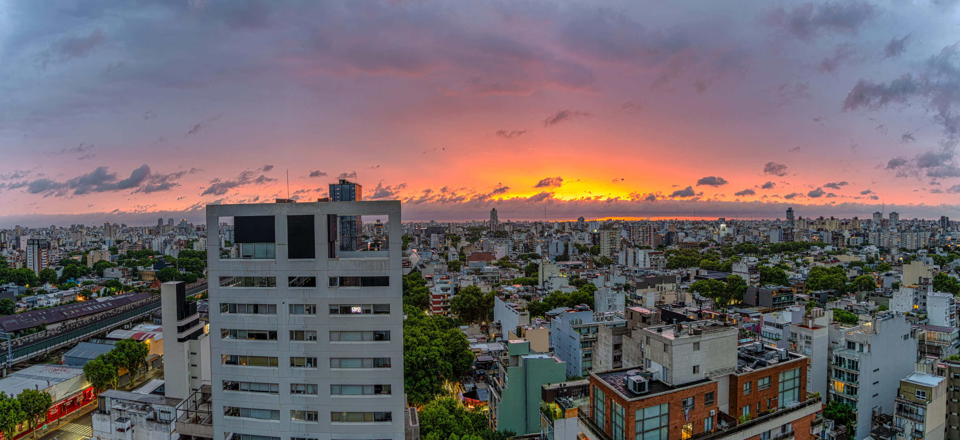 Sunset in Buenos Aires