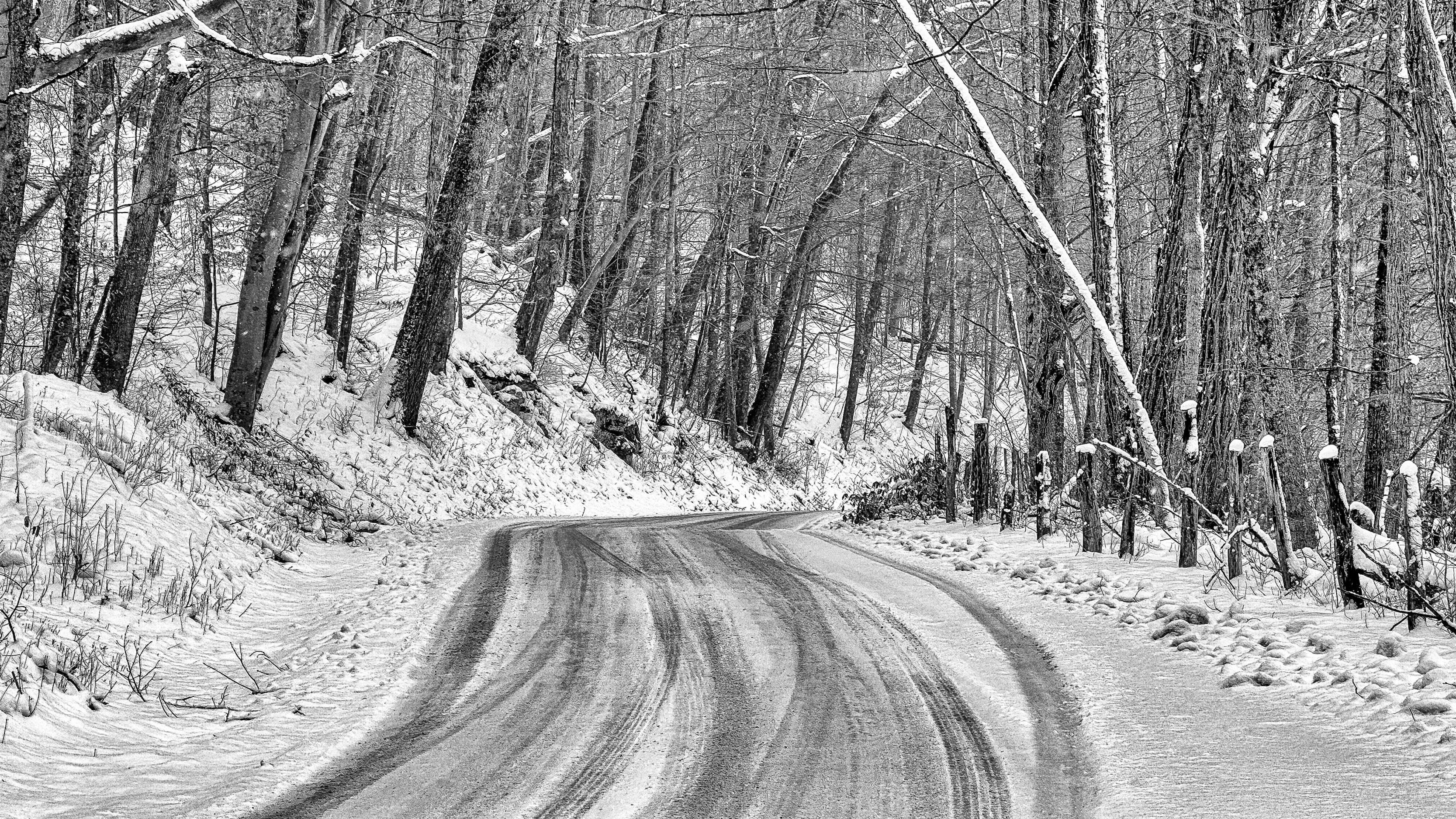 Wickwire Road In The Winter