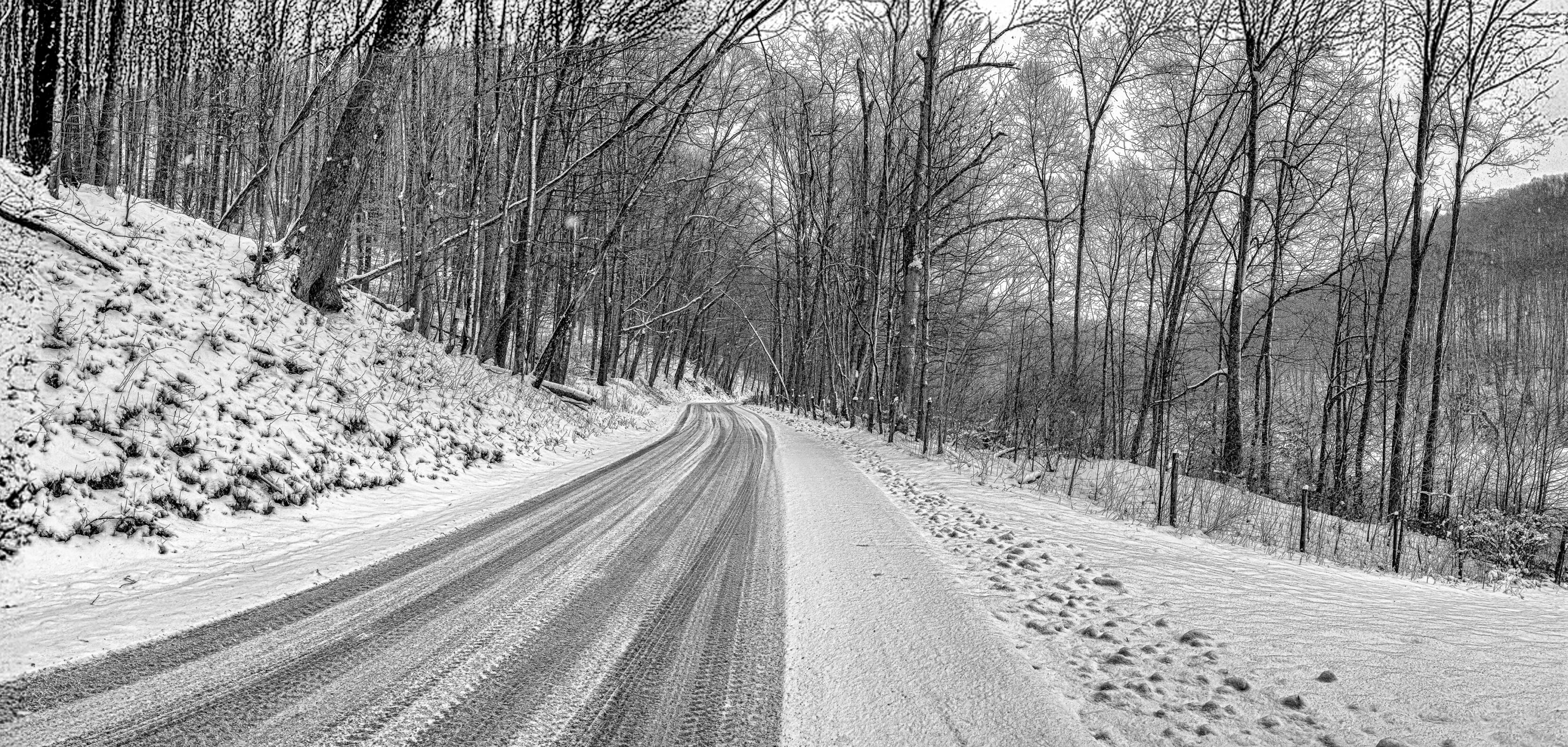 Wickwire Road In The Winter