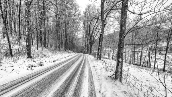 Wickwire Road In The Winter