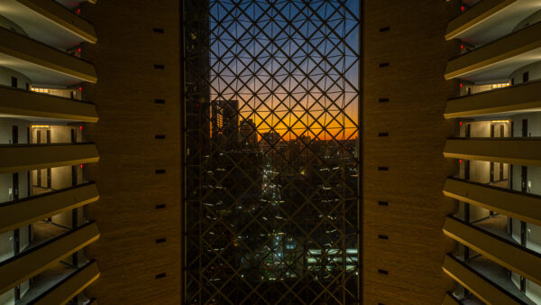 Sunrise at the Hyatt Regency New Orleans