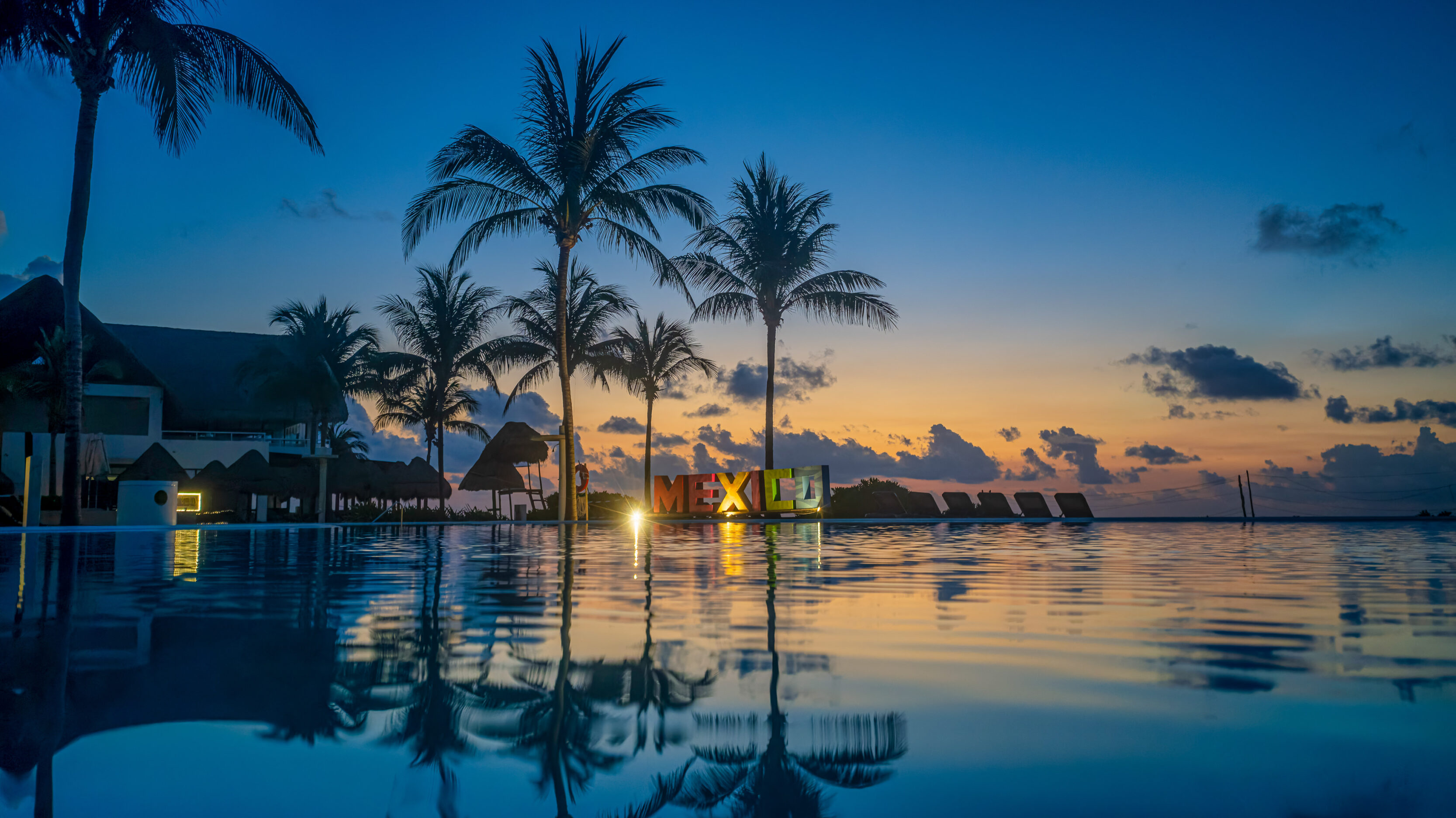 Sunrise In Playa Del Carmen