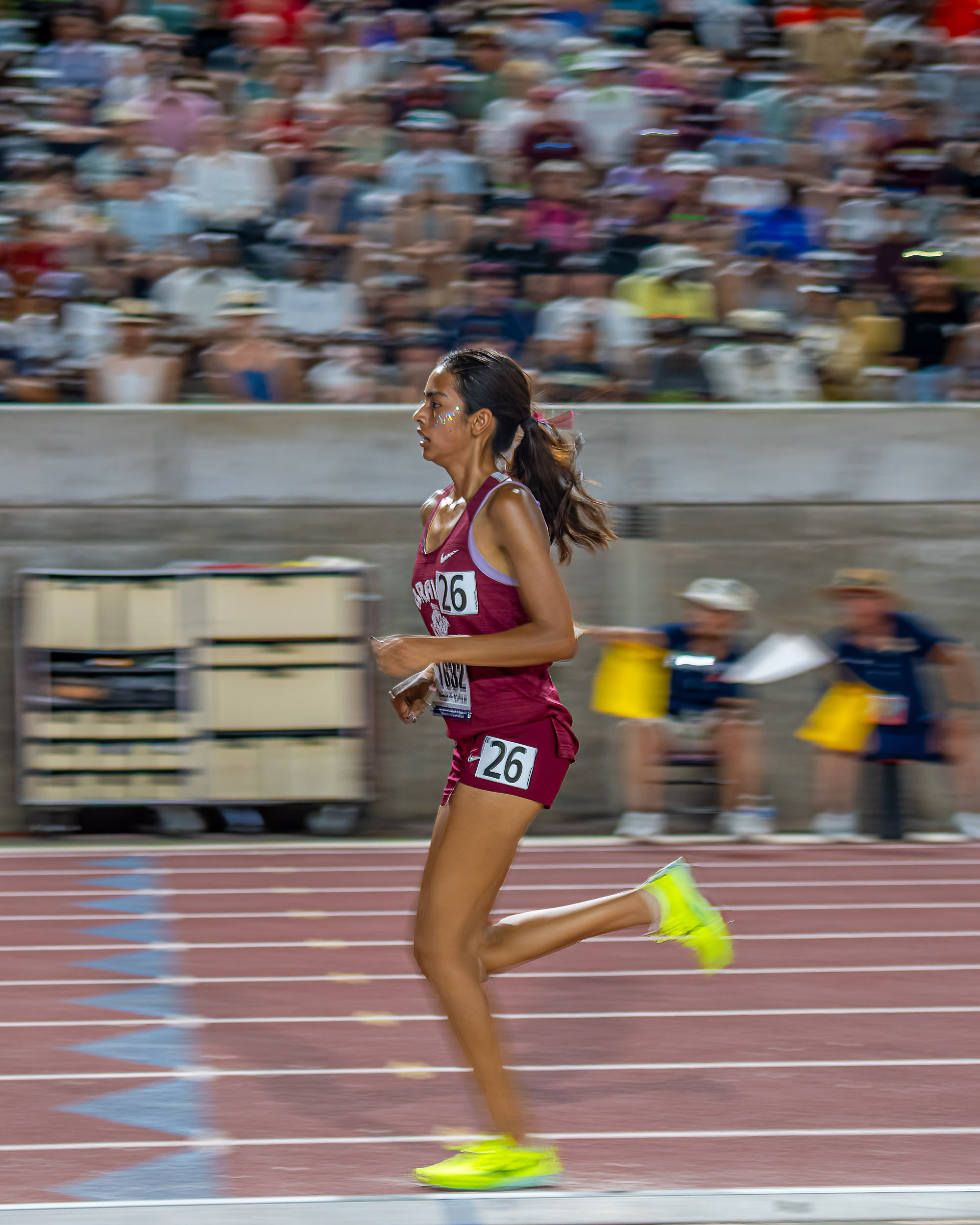 panning track and field