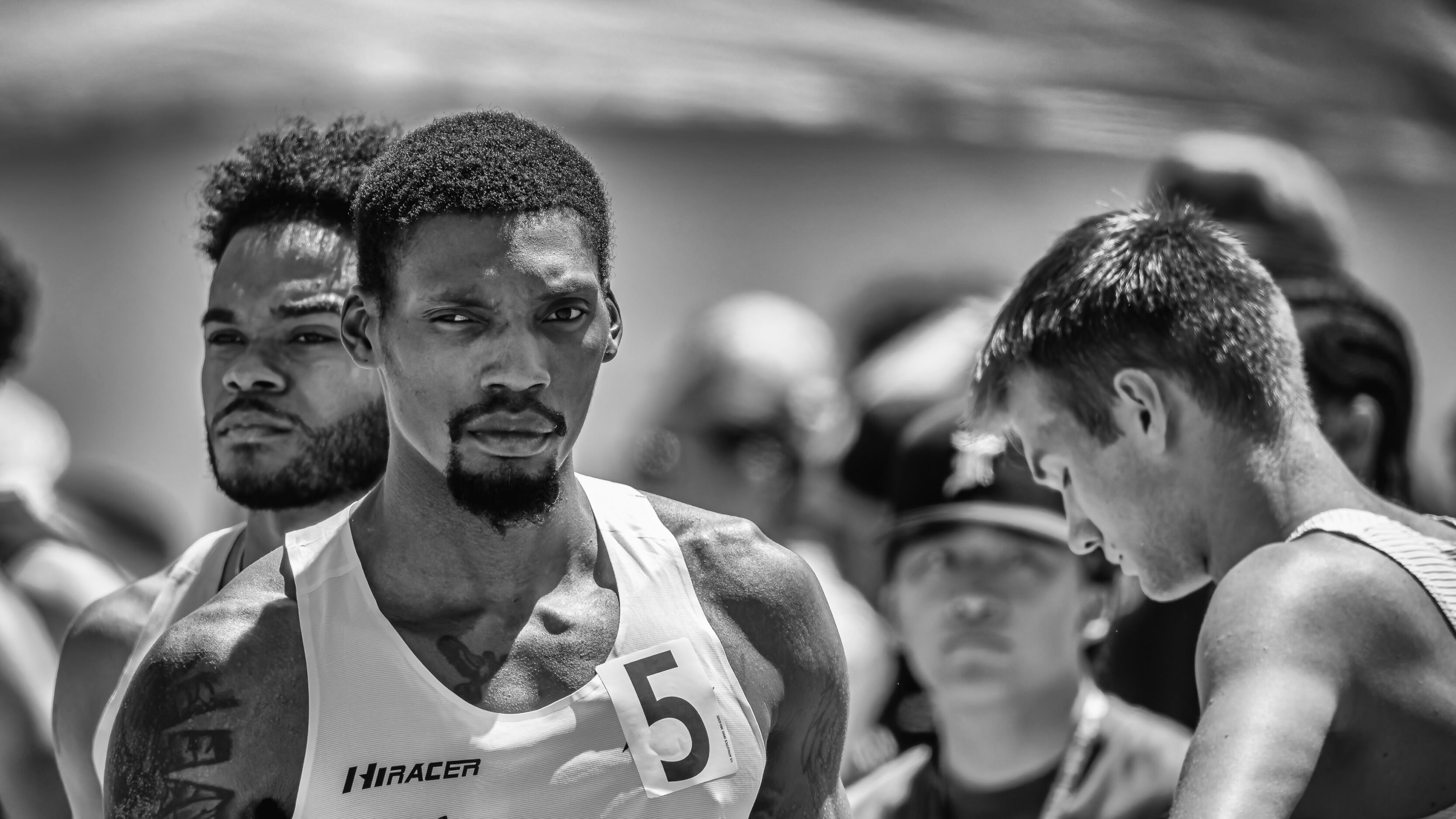 Fred Kerley In Black And White