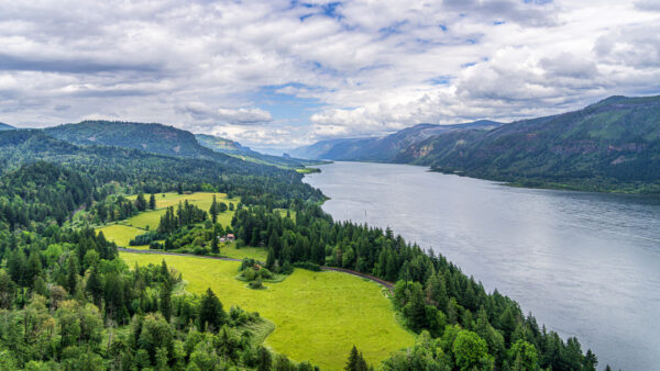 The Columbia River Gorge From Cape Horn
