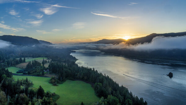 our first sunrise at the cape horn viewpoint
